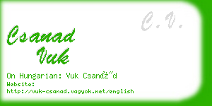 csanad vuk business card